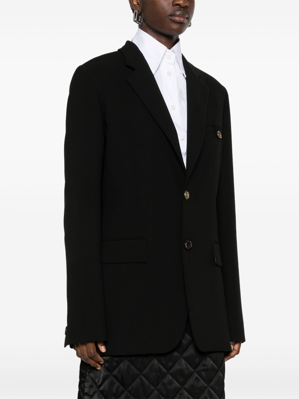 crepe blazer - 3