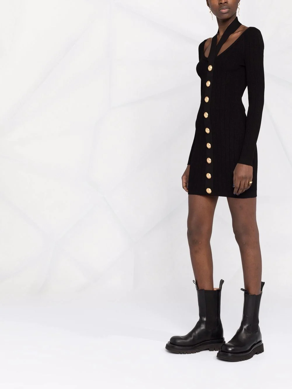 backless knitted dress - 6