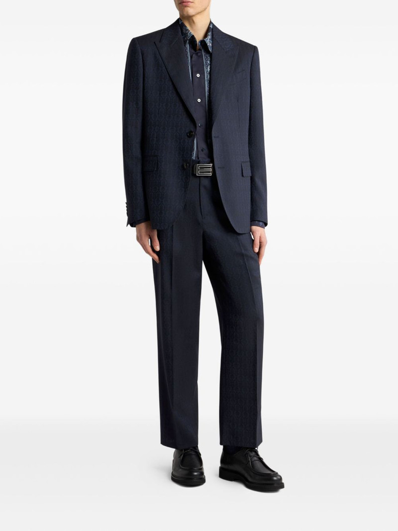 Etro jacquard wool blazer outlook