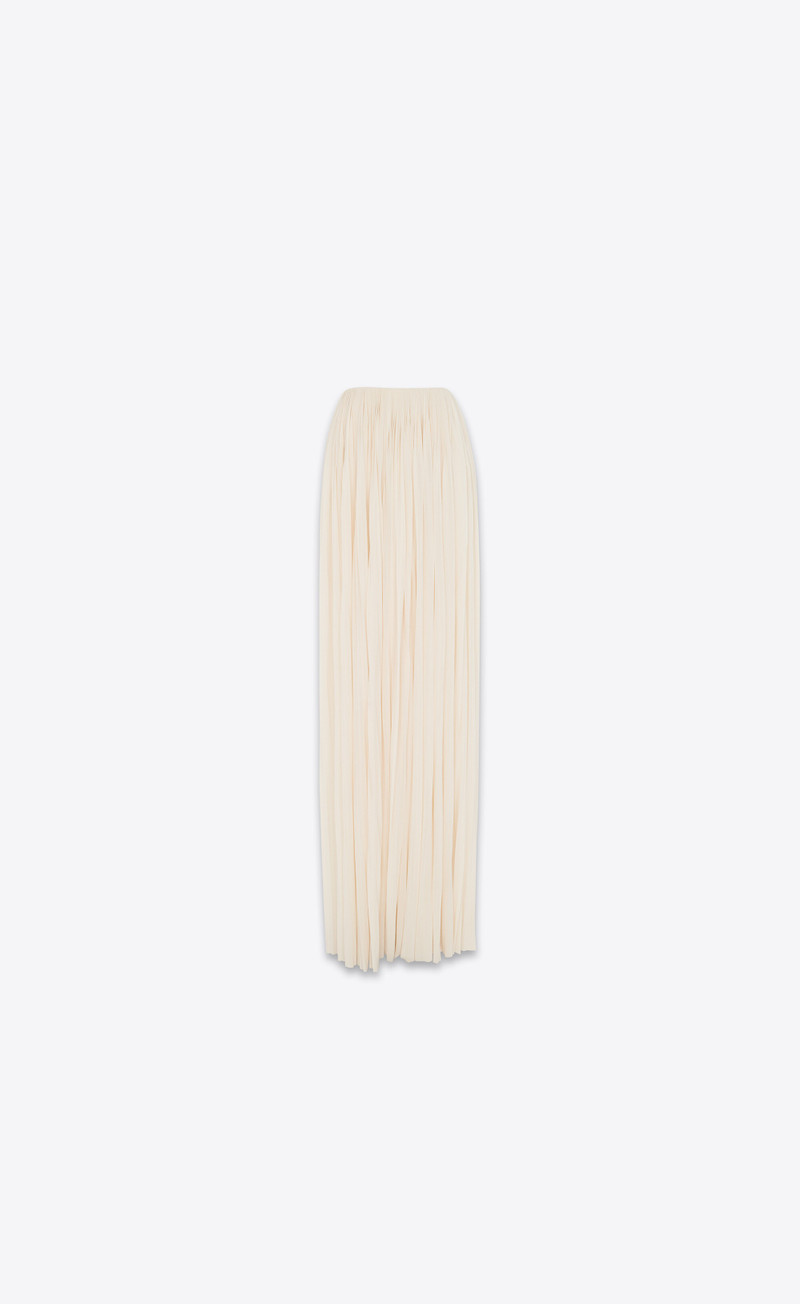 long pleated skirt in jersey - 1