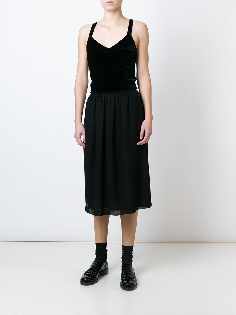 Comme des Garçons Comme des Garçons velvet top dress outlook