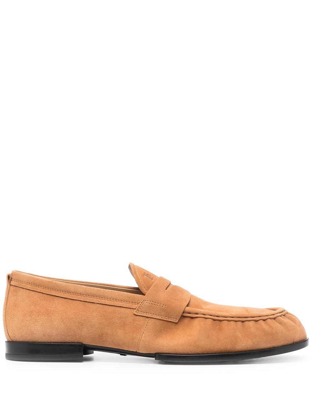 penny slot suede loafers - 1