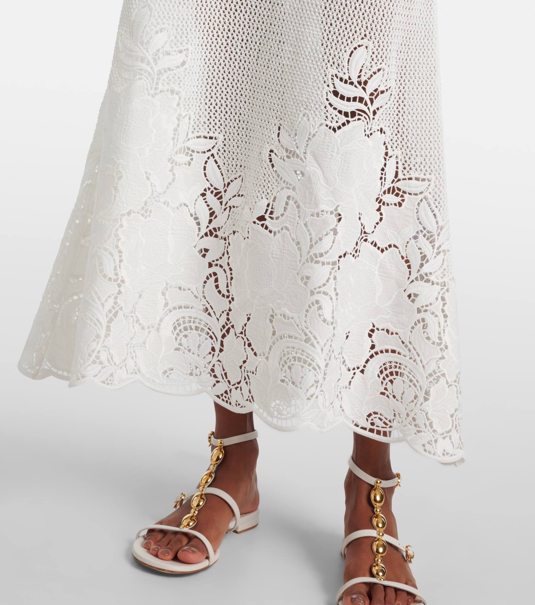 Open-knit cotton maxi dress - 5