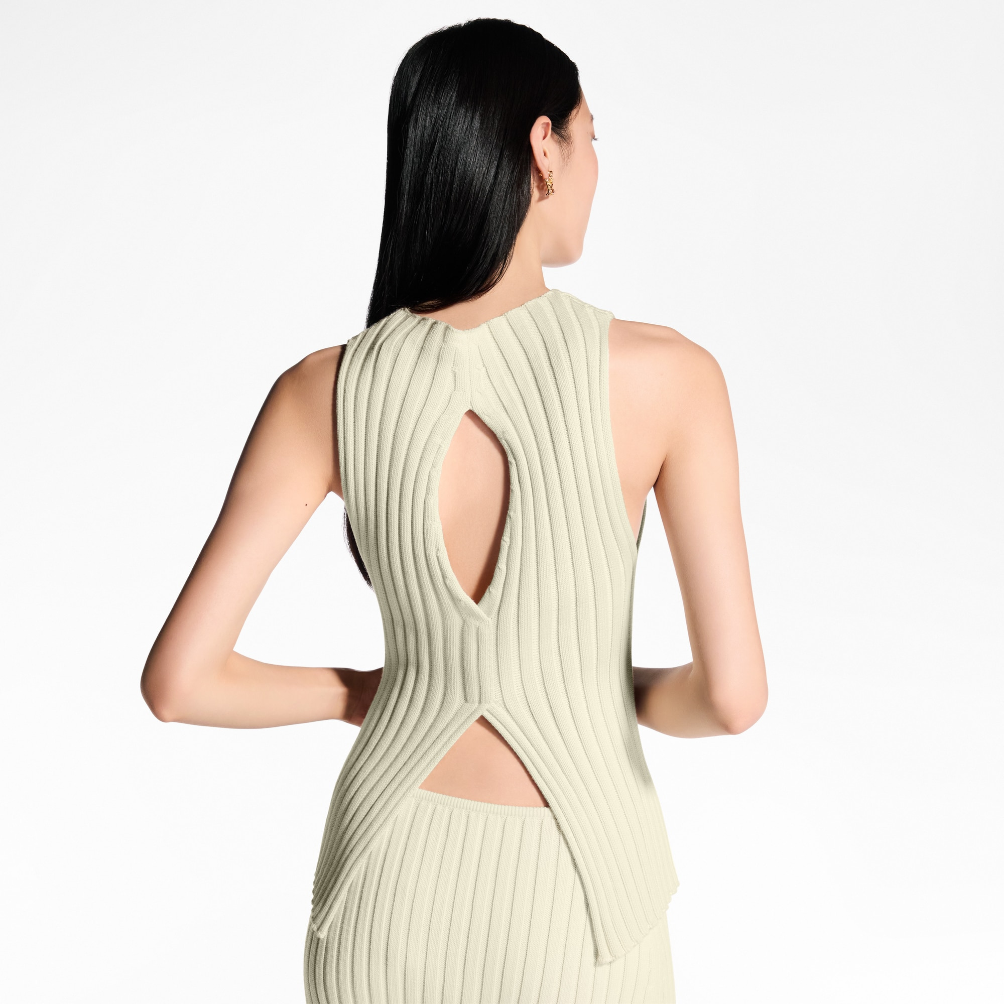 Ribbed Knit Slit Top - 5