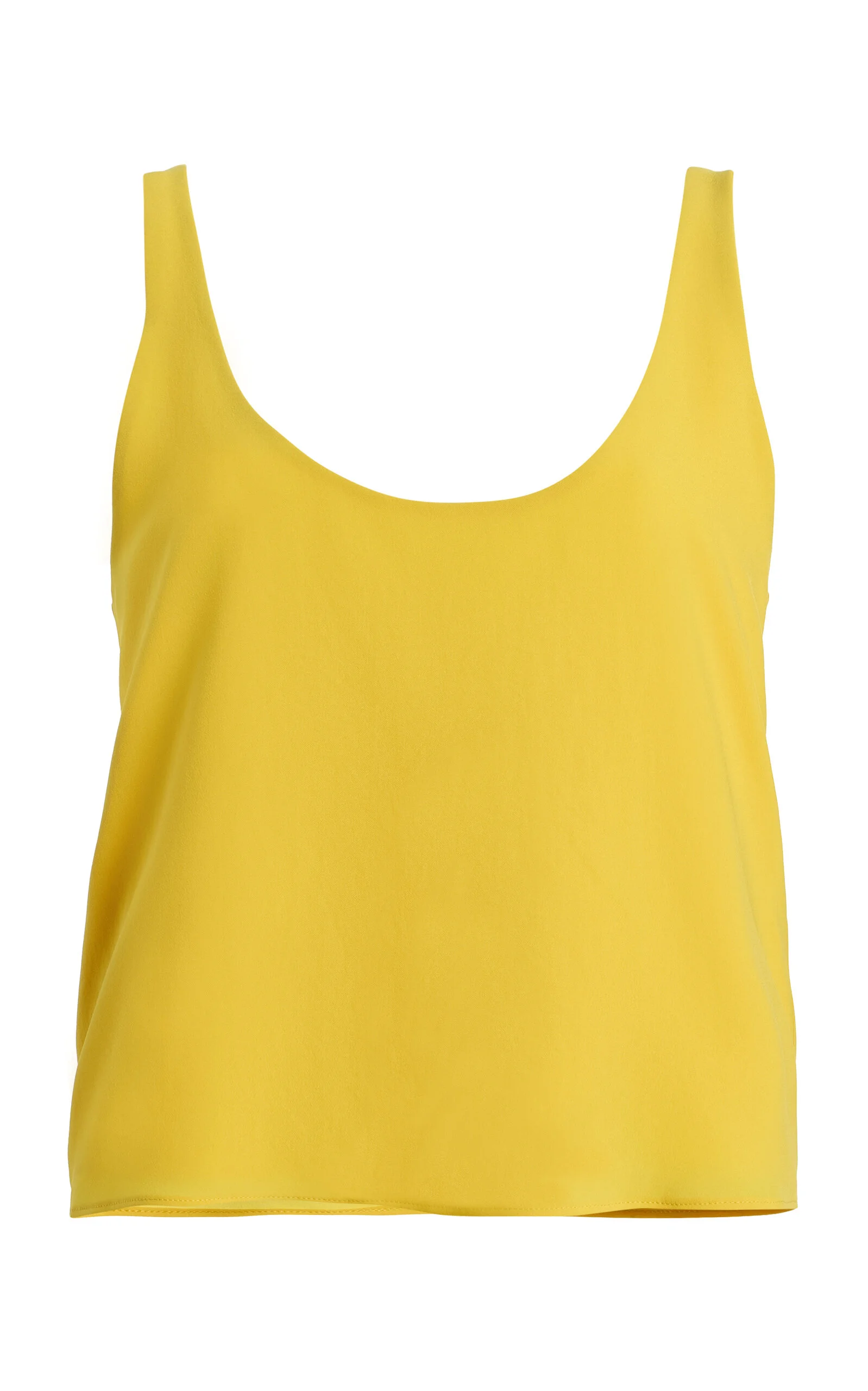 Ari Crepe Scoop Tank Top yellow - 1