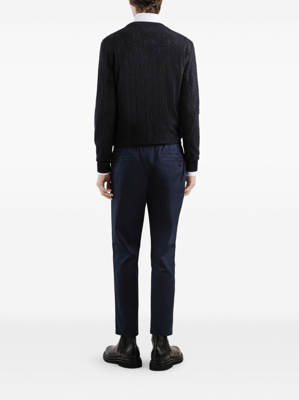 elasticated-waistband trousers - 3
