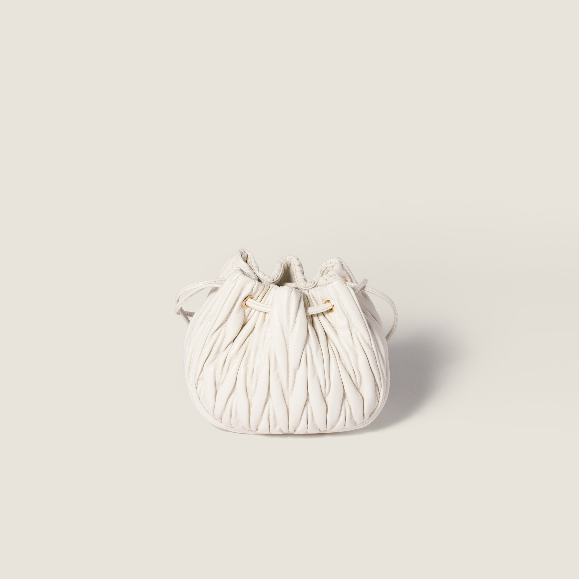 Matelassé nappa leather pouch - 3