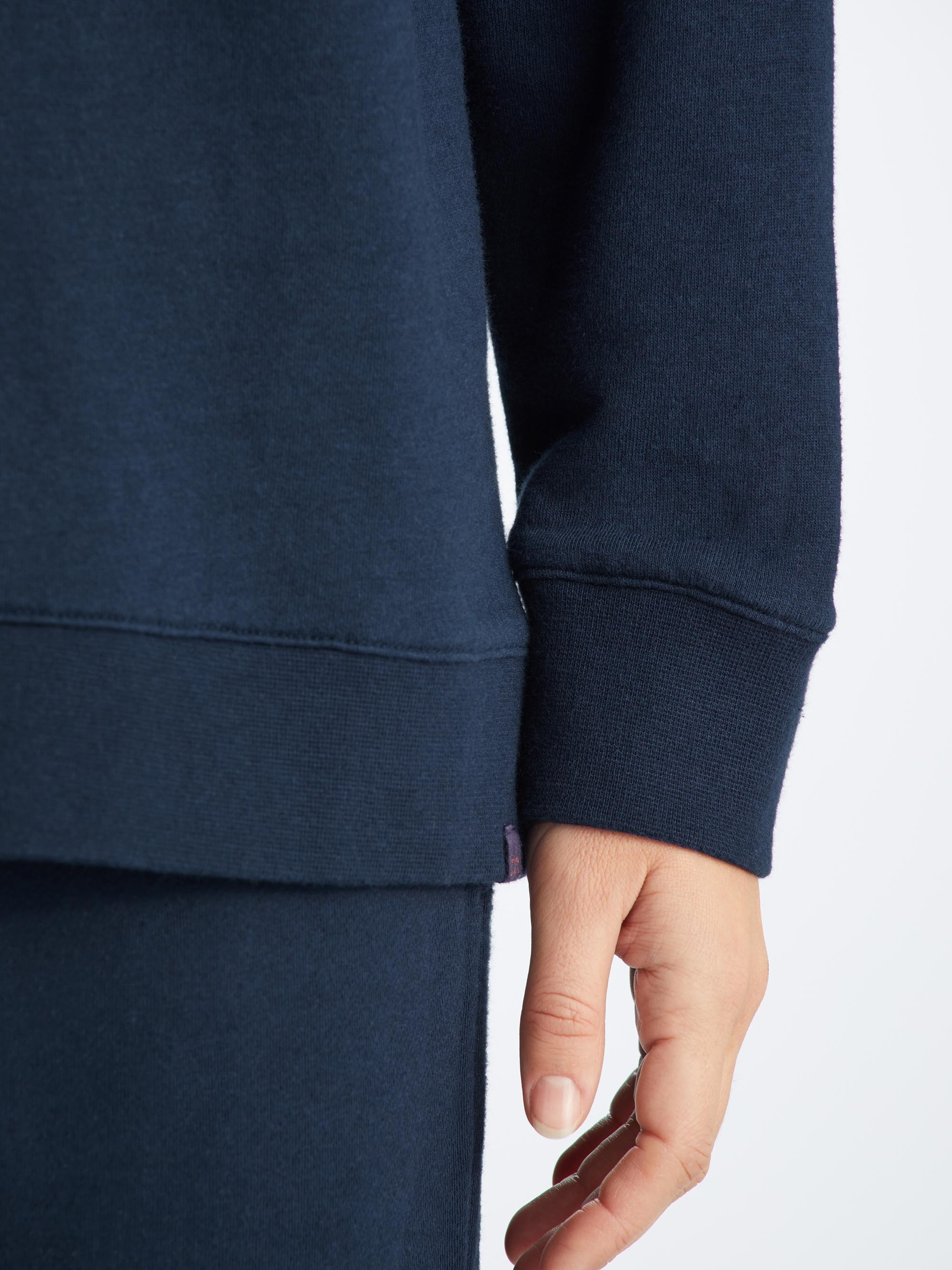 Women's Sweatshirt Quinn Cotton Modal Stretch Navy - 7