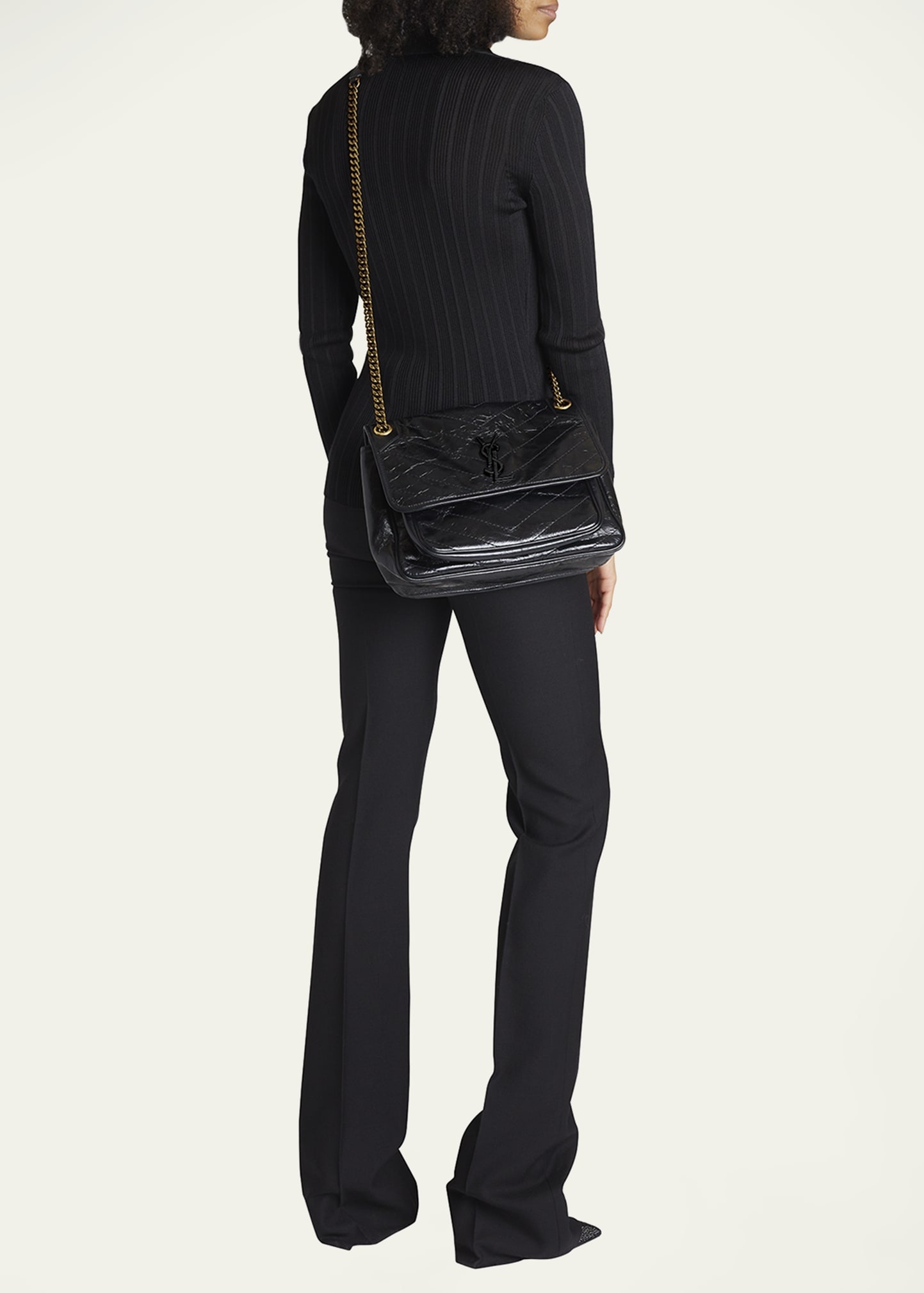 Niki Medium YSL Calfskin Shoulder Bag - 5