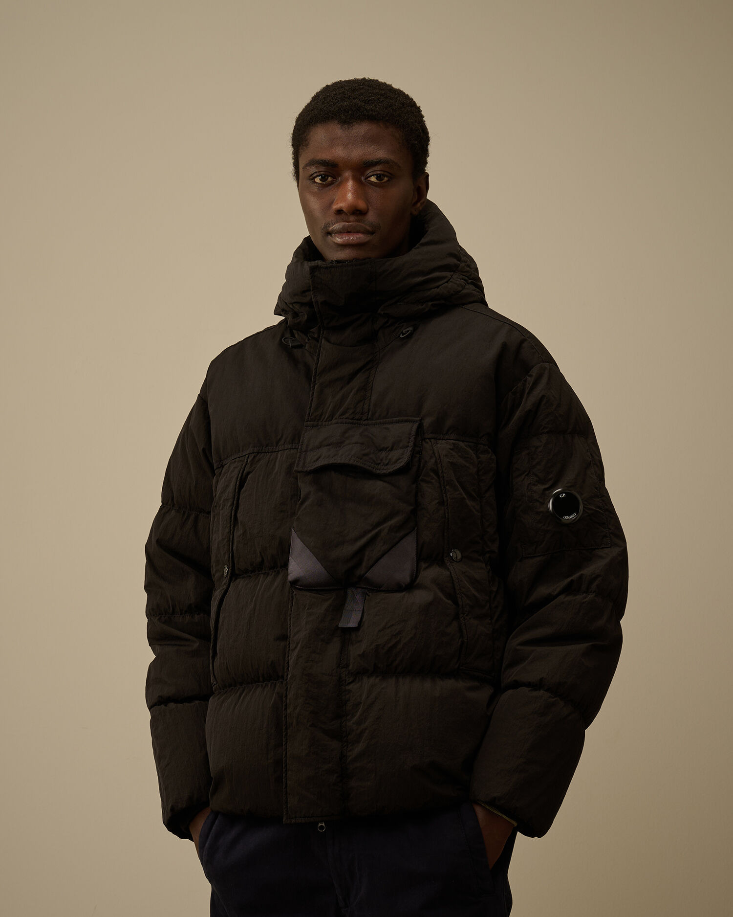 Eco-Chrome R Mixed Hooded Down Jacket - 3