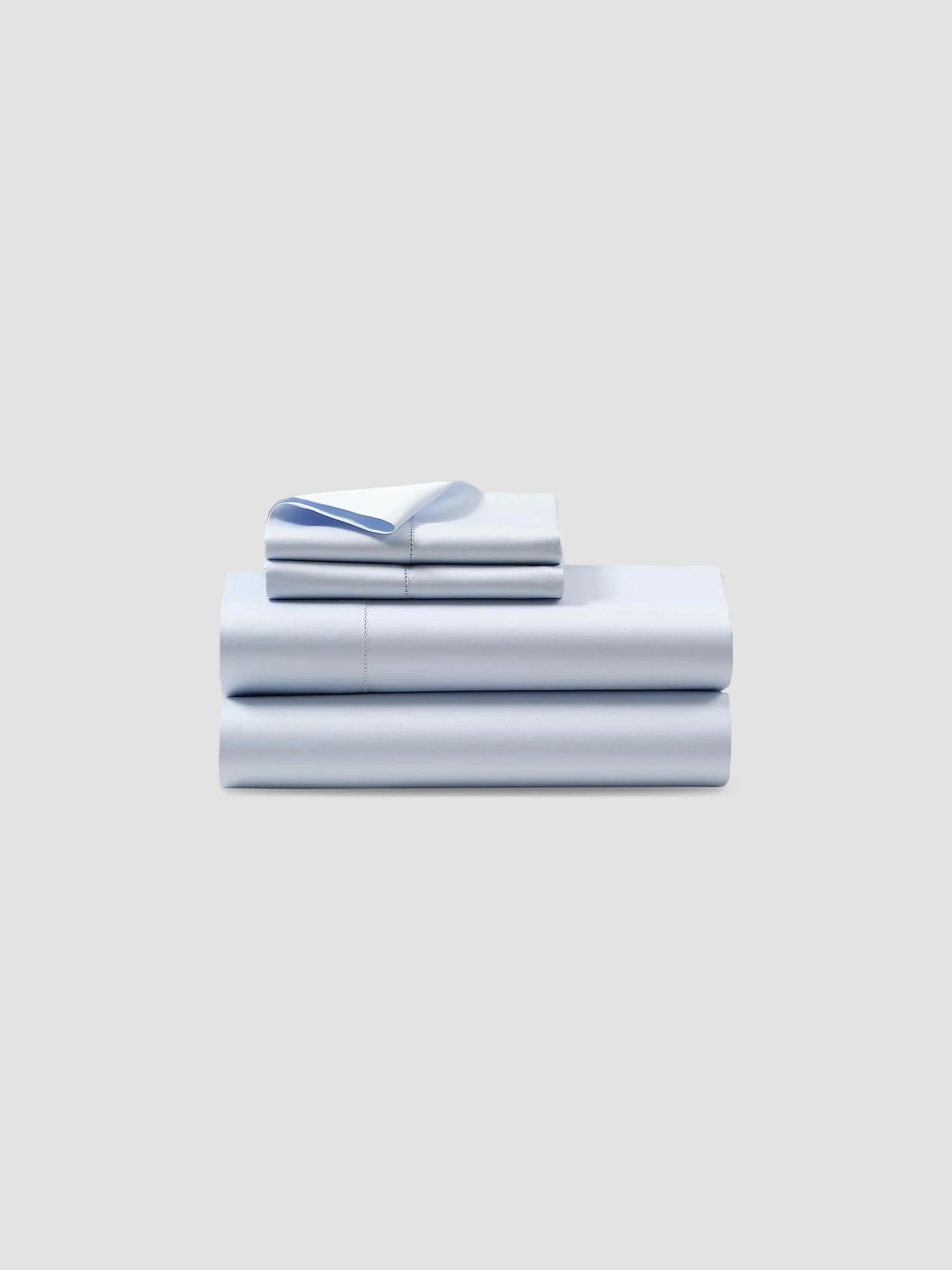 Organic Sateen 624-Thread Count Sheet & Pillowcase Collection - True Blue Hyacinth - 1