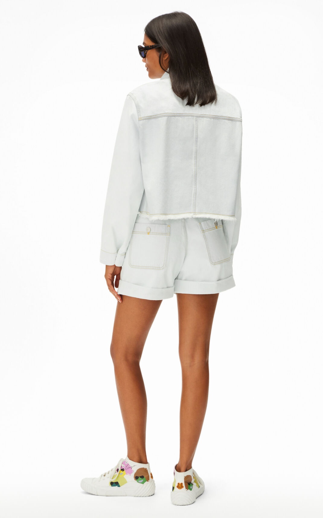 Loose-fit organic cotton denim jacket - 4