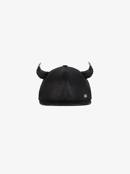 CAP IN LEATHER WITH HORNS - 1