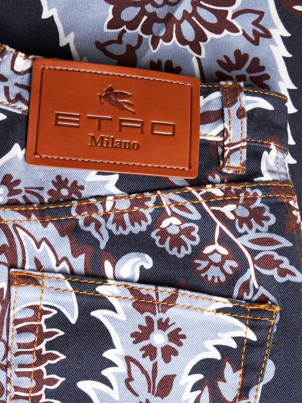 paisley-print flared jeans - 6