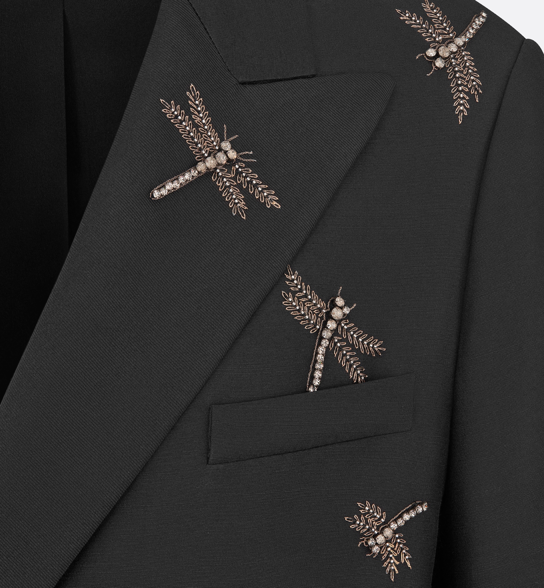 Embroidered Tuxedo Jacket - 3