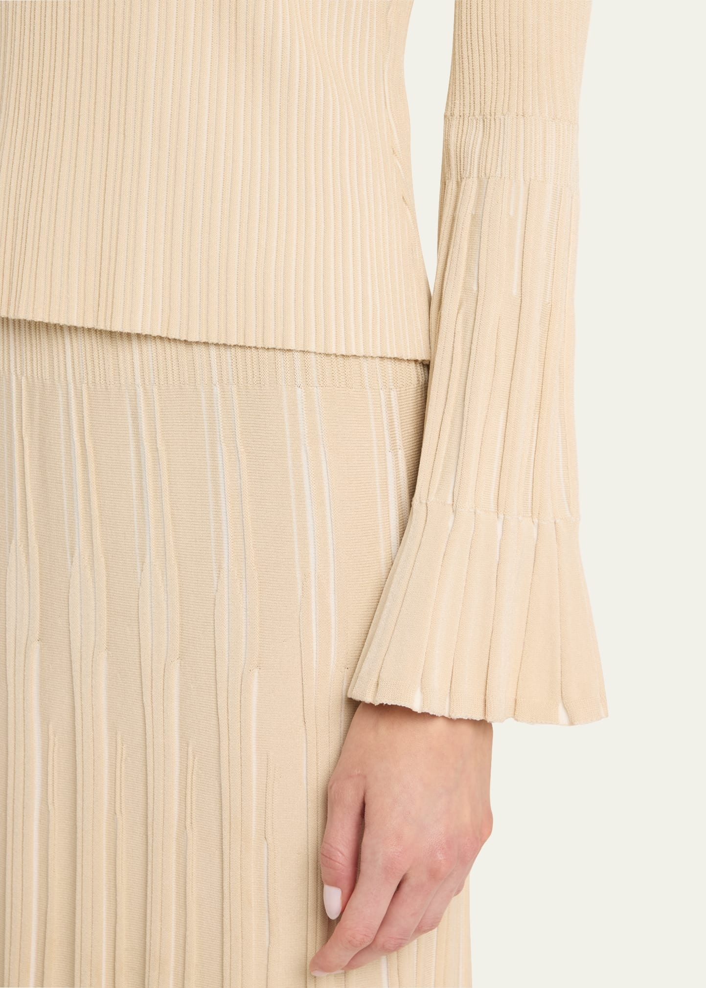 Aris Long-Sleeve Ribbed Top - 5