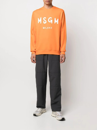 MSGM logo-print sweatshirt outlook