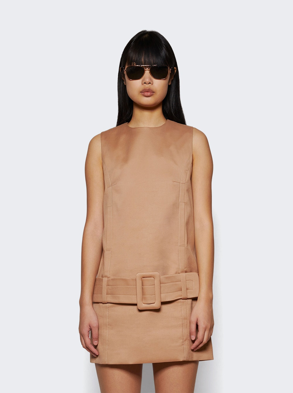 Mini Belted Dress Praline - 2