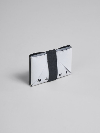 Marni GREY AND BLACK ORIGAMI CARD CASE outlook