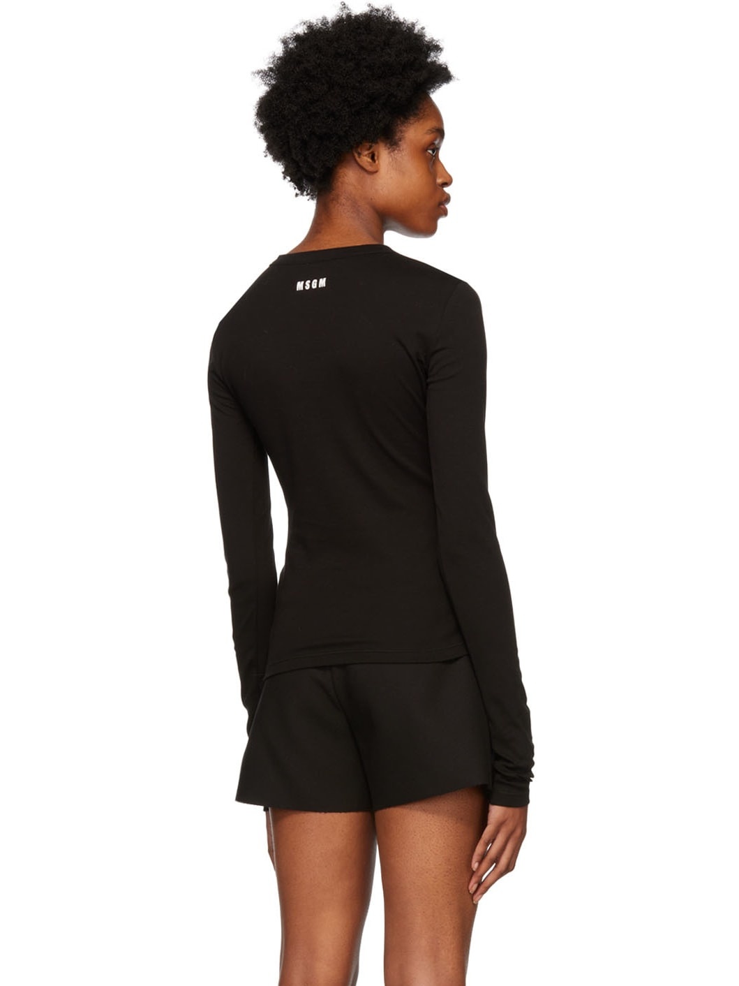 Black Blusa Long Sleeve T-Shirt - 3