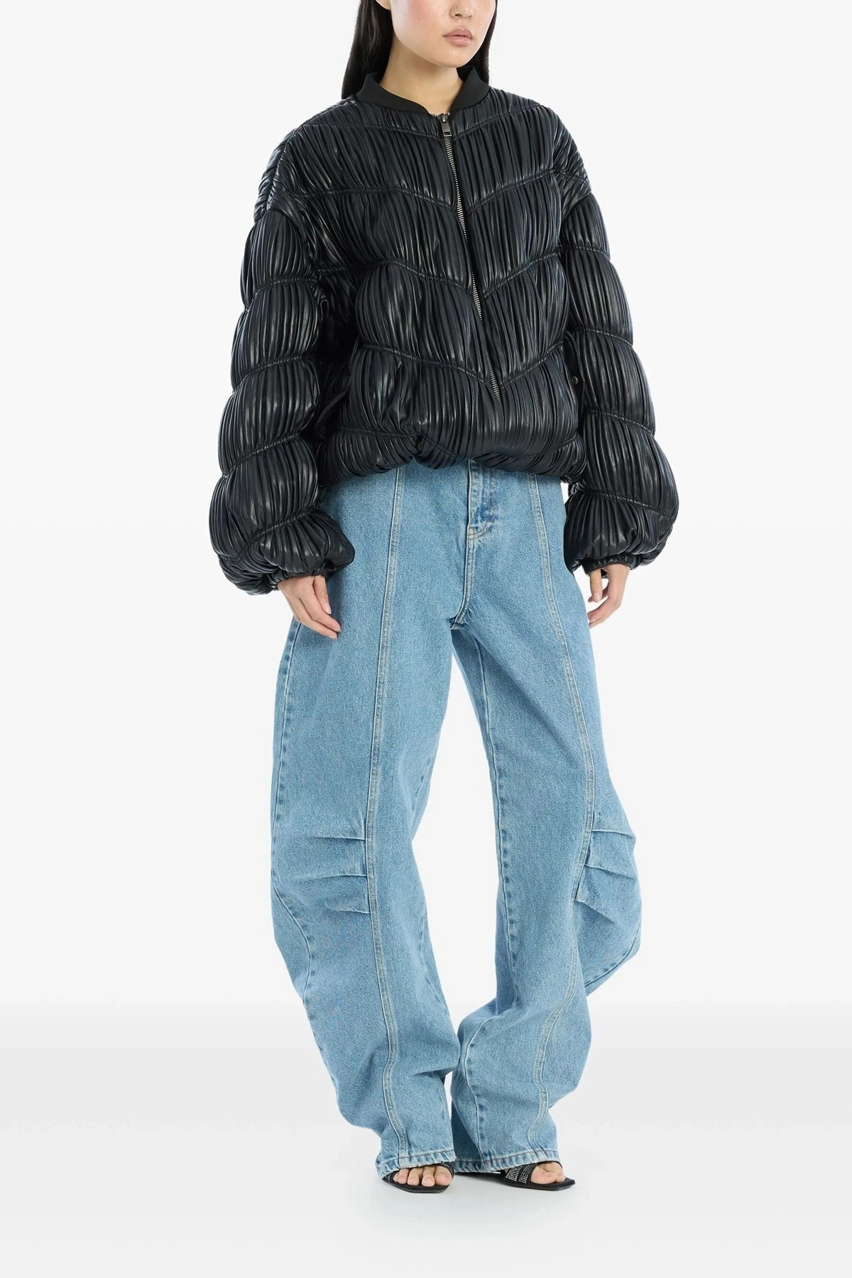 Pleated bomber jacket - 2