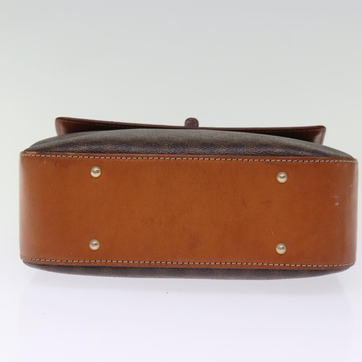 CELINE Macadam Canvas Hand Bag Pvc Brown - 9