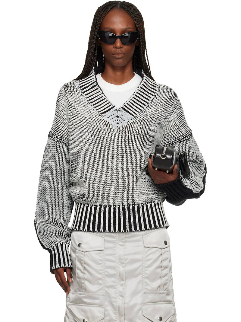 Black & White Oversized Sweater 1