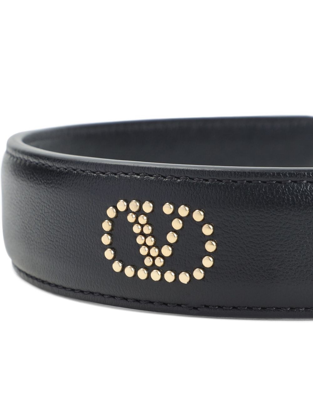 stud-embellished leather headband - 3