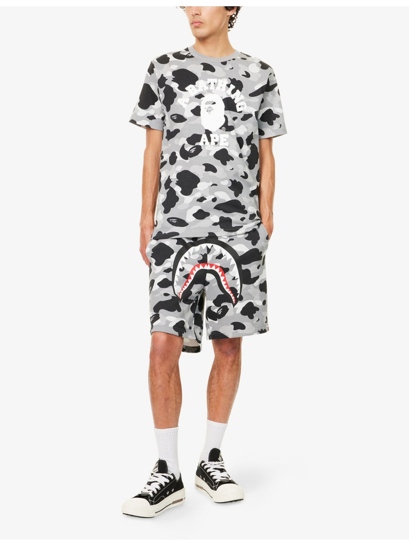 A BATHING APE® Camo College Graphic-Print Cotton T-Shirt outlook