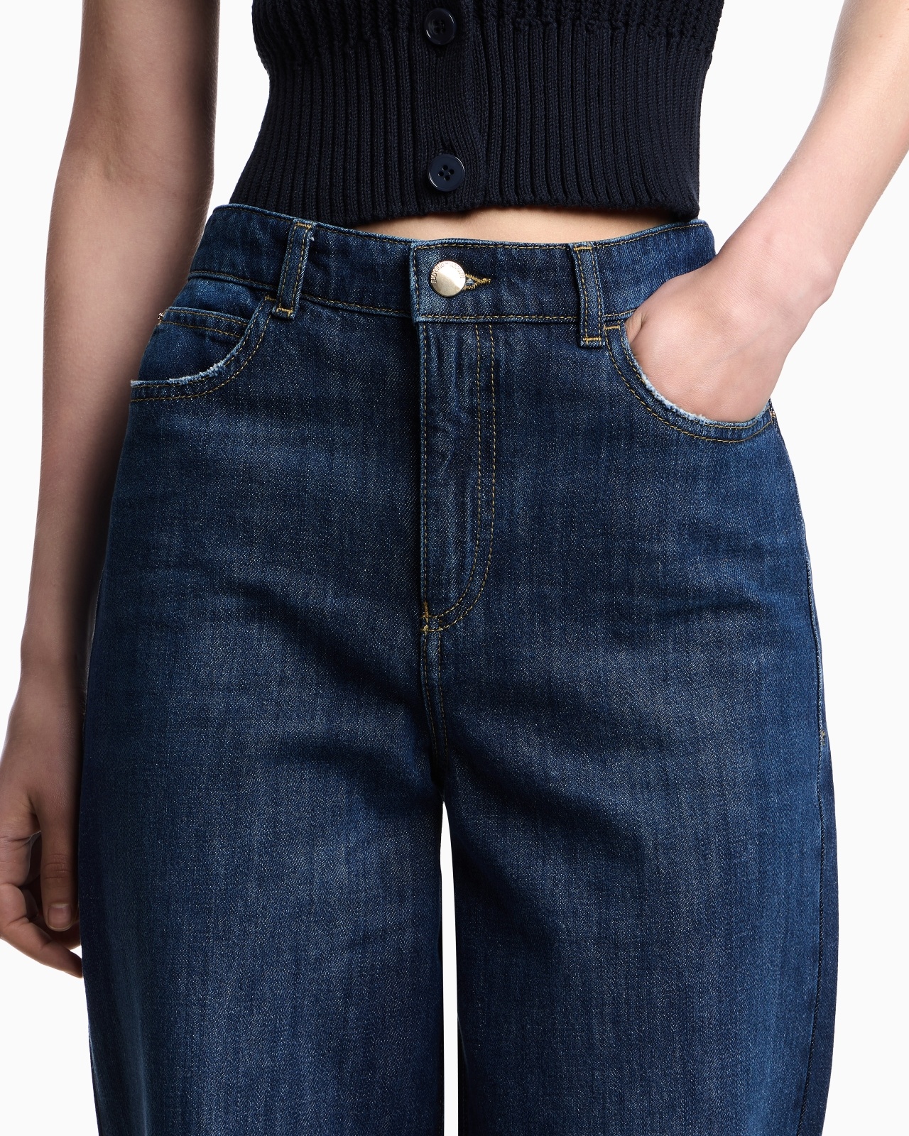 J4B MID/HIGH-RISE STRAIGHT-LEG, DENIM JEANS - 5