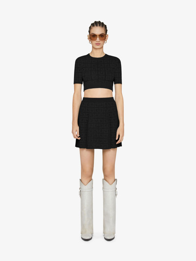 Givenchy PLEATED SKIRT IN 4G JACQUARD outlook