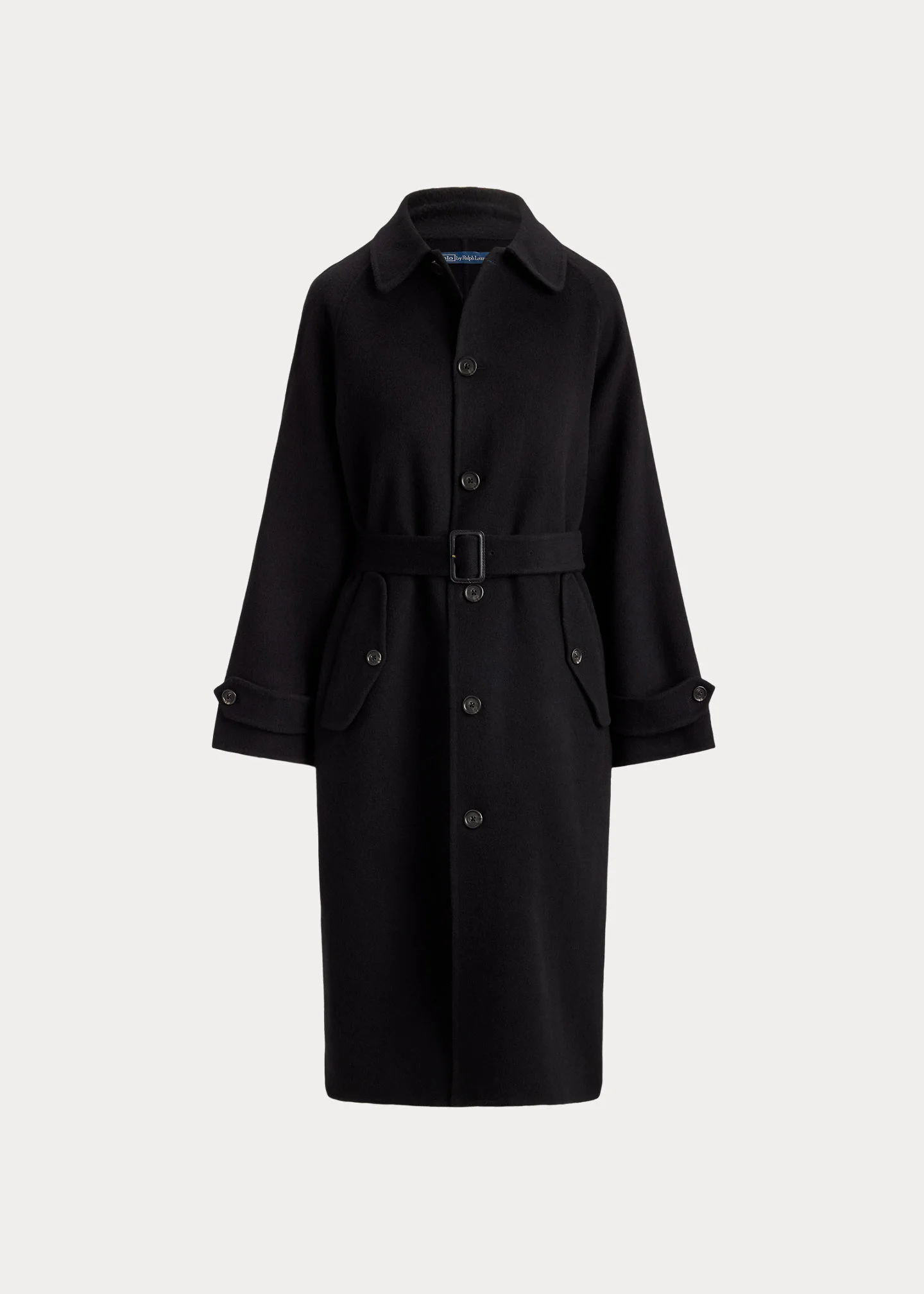 Wool-Cashmere-Blend Balmacaan Coat - 1