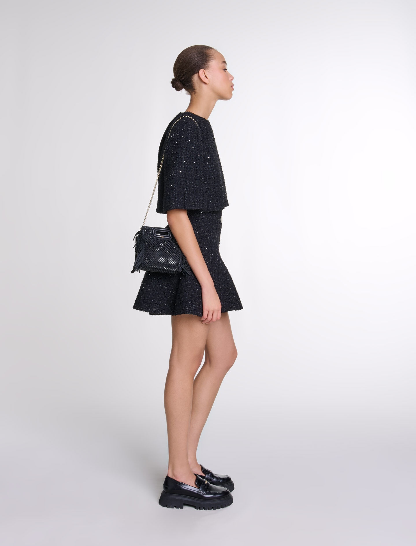 Tweed 2-in-1 short dress - 3