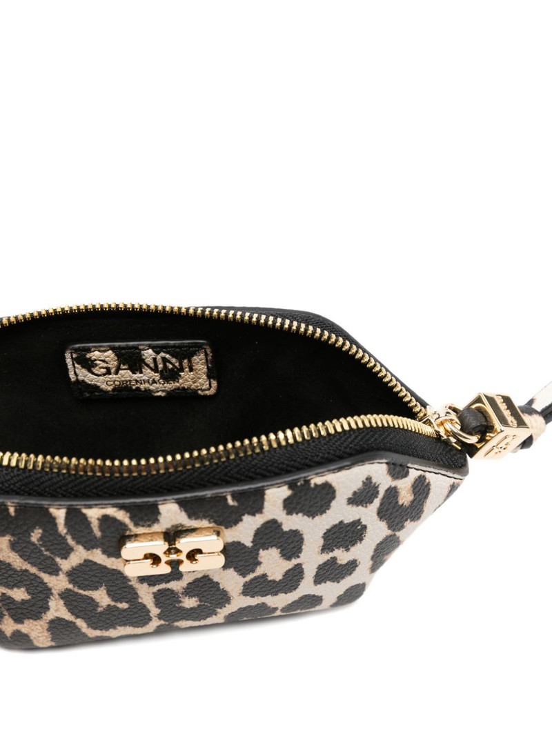 leopard-print logo-plaque wallet 3