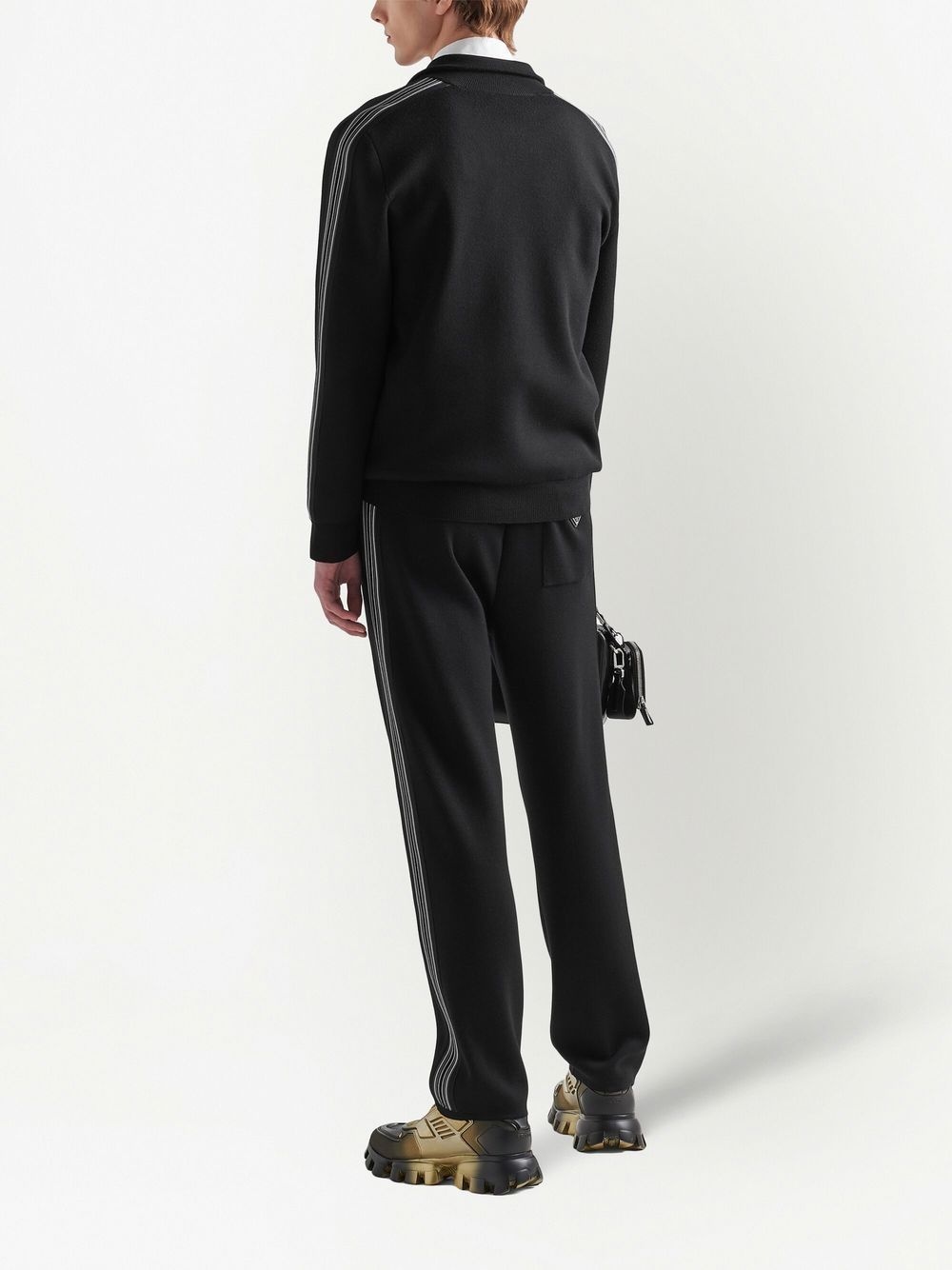 stripe detail track pants - 4