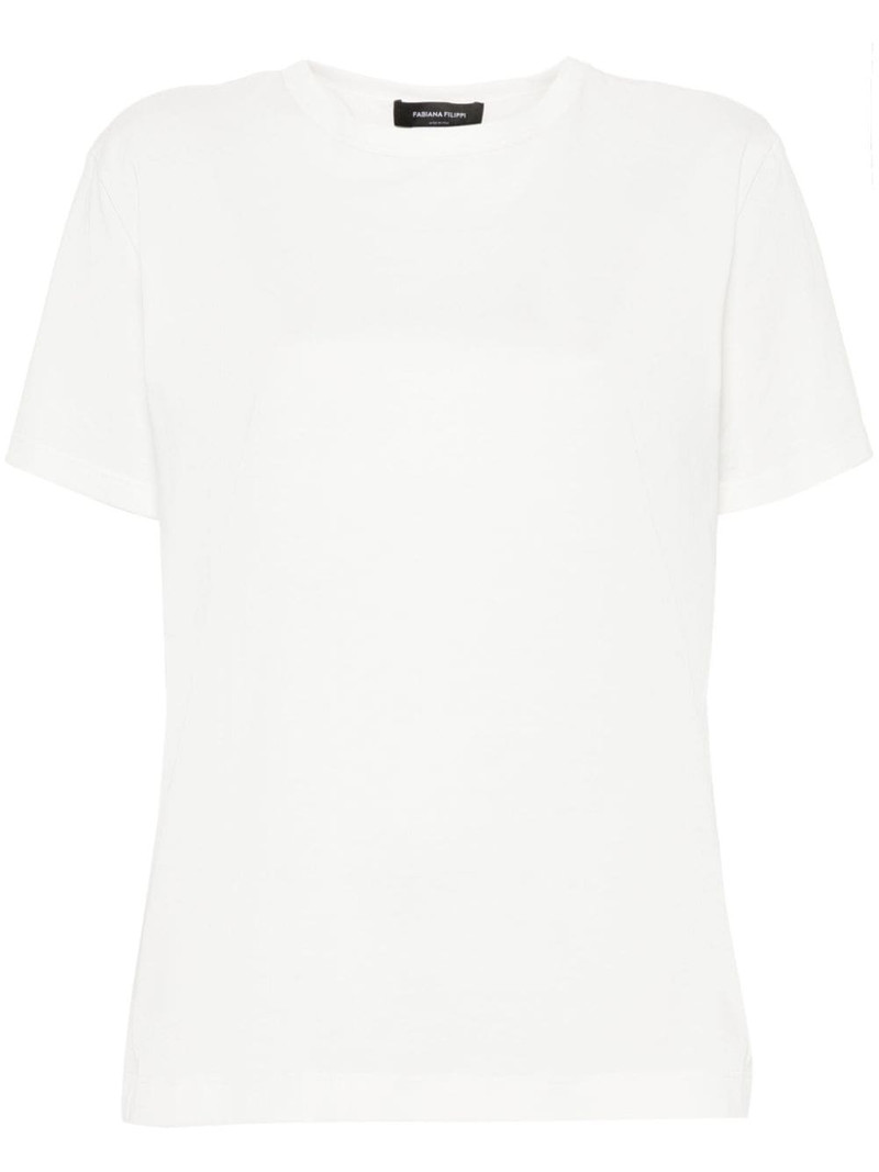 panelled cotton T-shirt 1