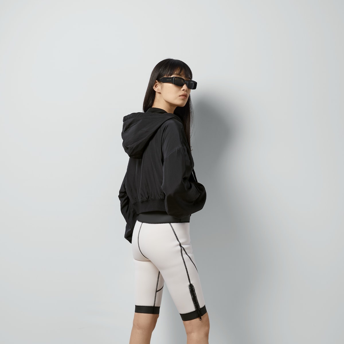 Reversible cotton jersey zip jacket - 6
