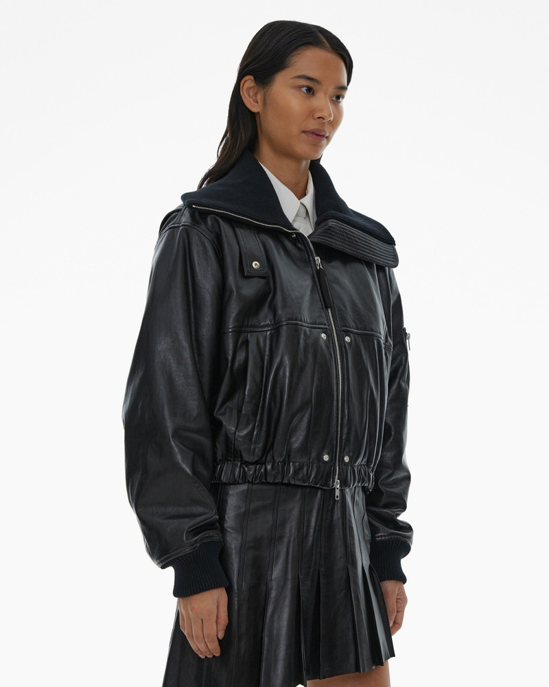 LEATHER BOMBER JACKET 5