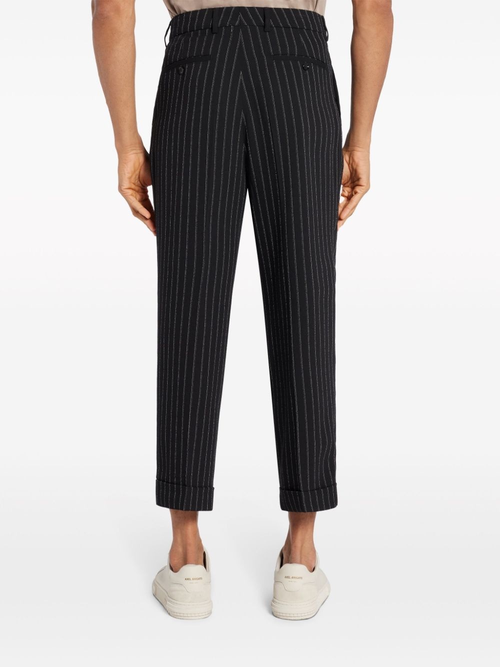 tapered-leg tailored trousers - 4