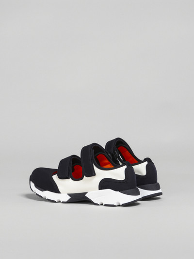 Marni BLACK AND WHITE TECHNO FABRIC SNEAKERS outlook