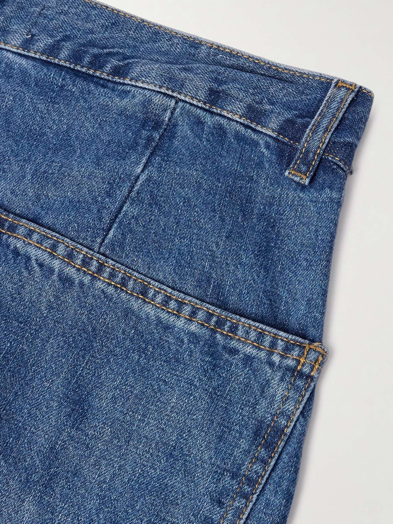 Drew Wide-Leg Pleated Jeans 4