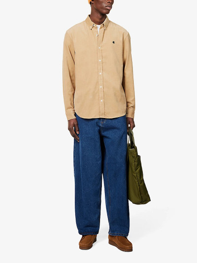 Carhartt Madison brand-embroidered cotton-corduroy shirt outlook