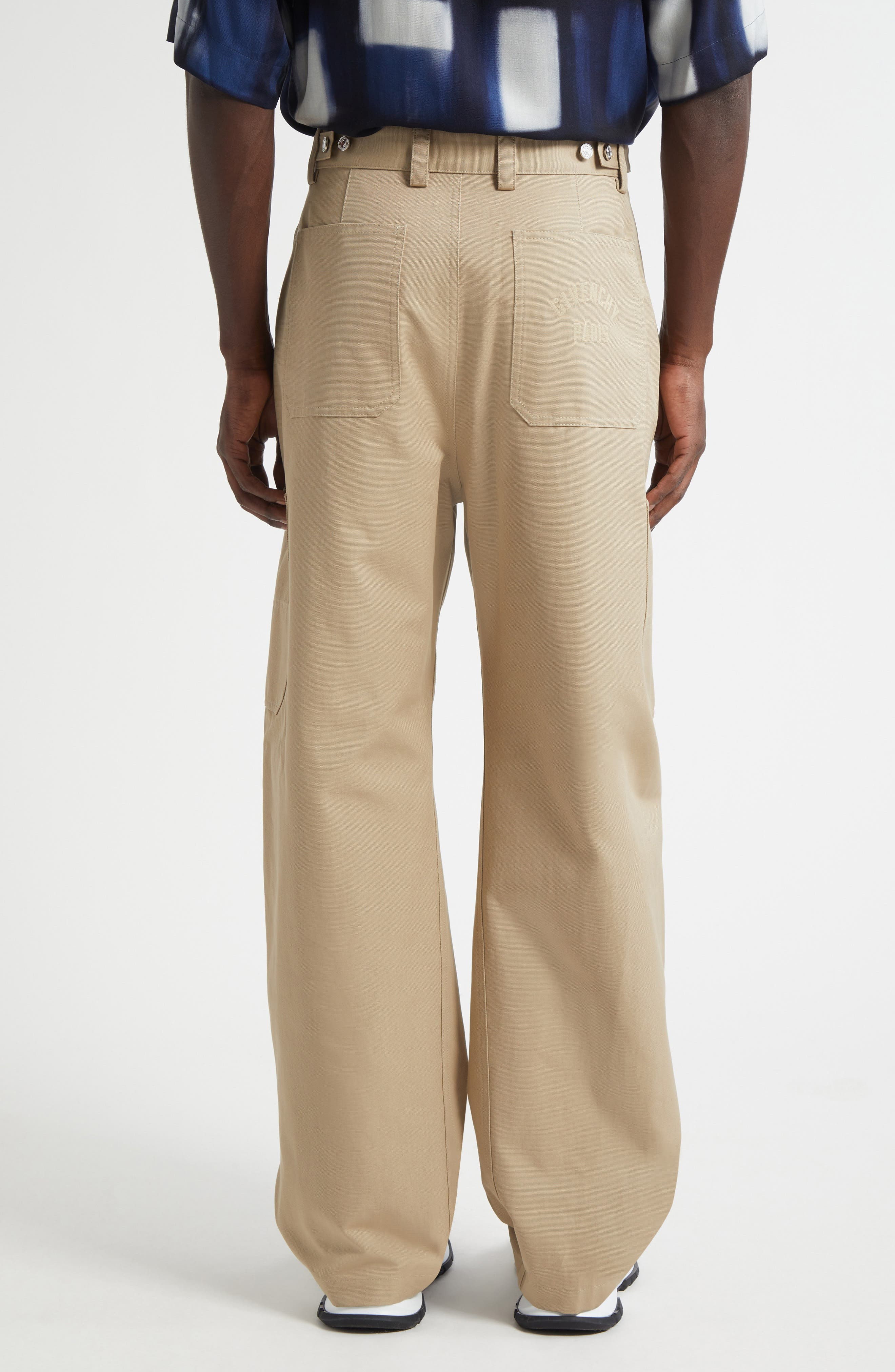 Givenchy Cotton Canvas Cargo Pants in Beige at Nordstrom - 3
