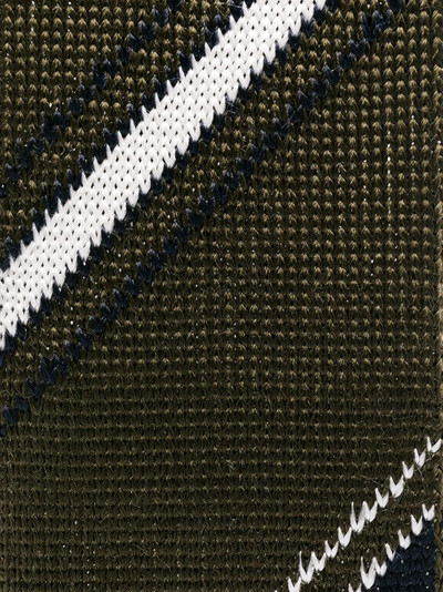 Thom Browne diagonal stripe knitted tie outlook