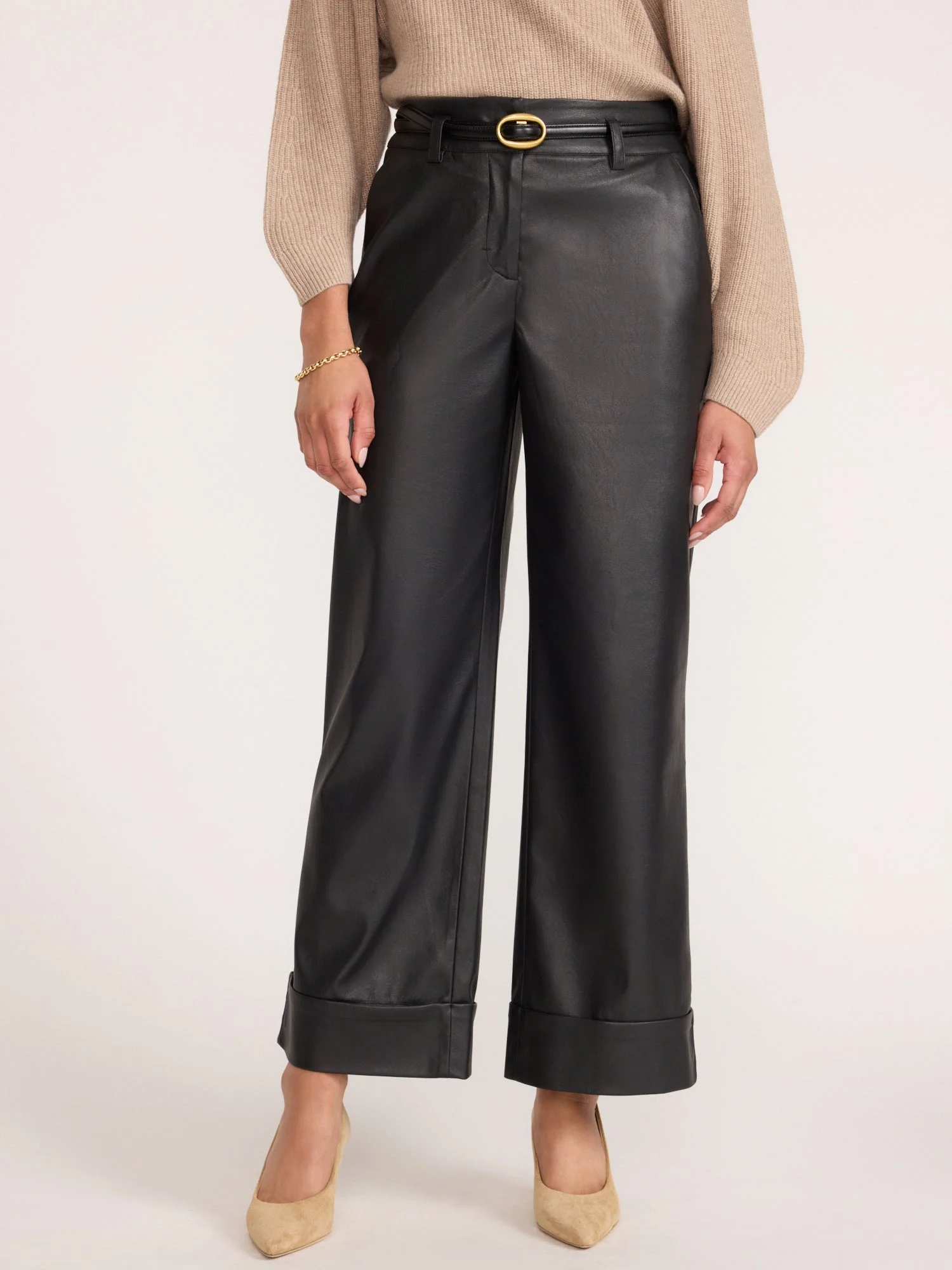 The Reece Vegan Leather Pant - 1
