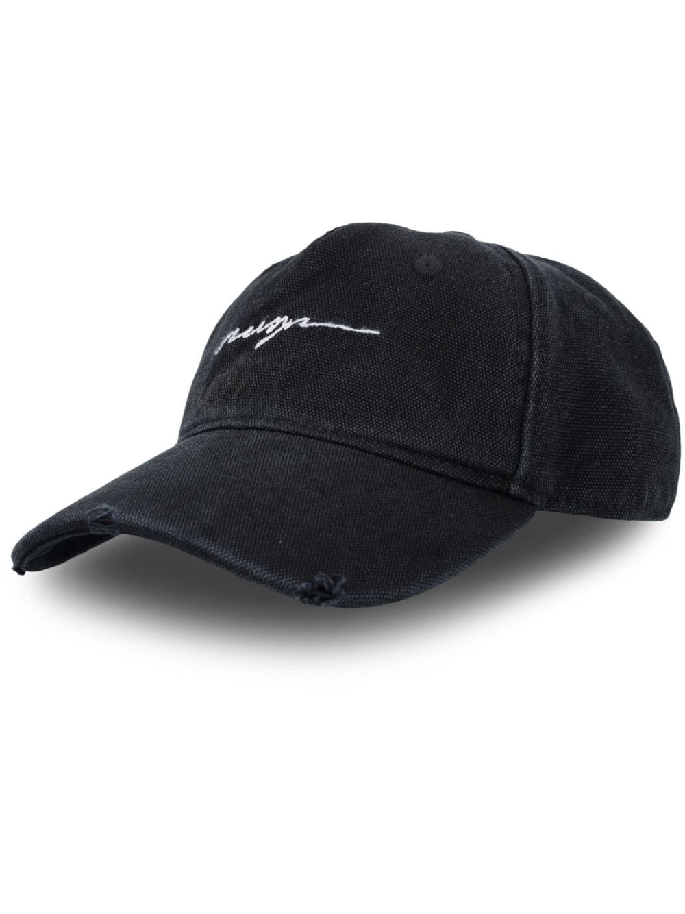 logo-embroidery cotton baseball hat - 1