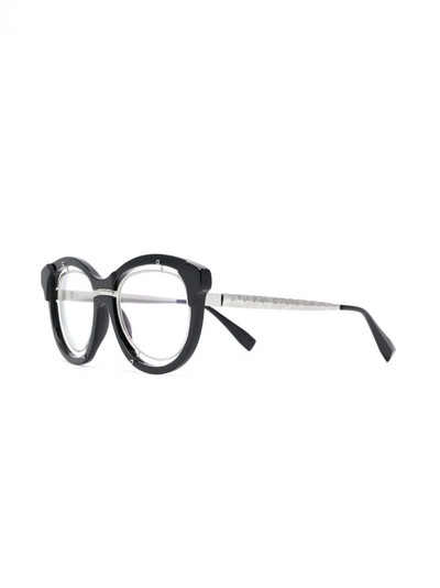 Kuboraum metallic-frame glasses outlook