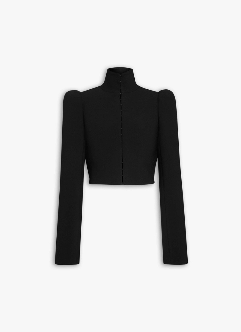 WOOL HIGH NECK JACKET 1