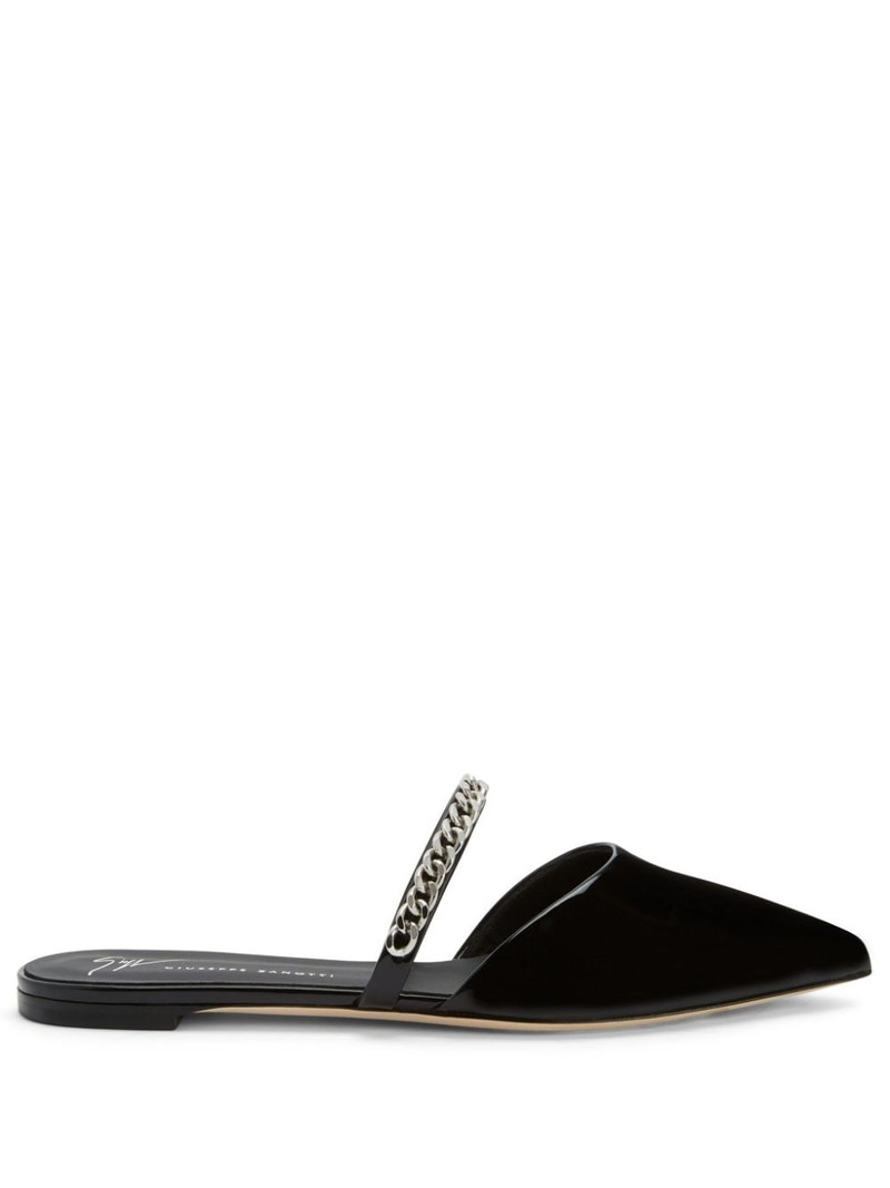Laurette chain-link detailing mules 1