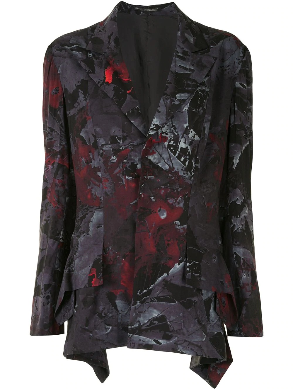 abstract-print blazer - 1